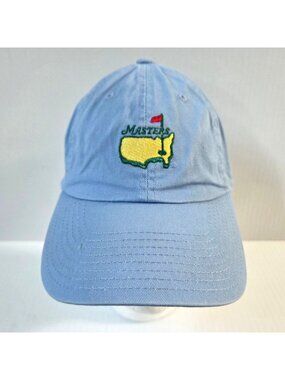 Masters Augusta National Golf Hat Cap Light Blue Strapback American Needle